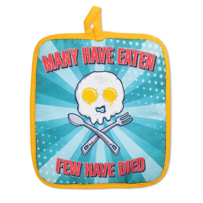 Oven Mitts Co Earrings Many Have Eaten Few Have Died Oven Mitts And Pot Holder Set