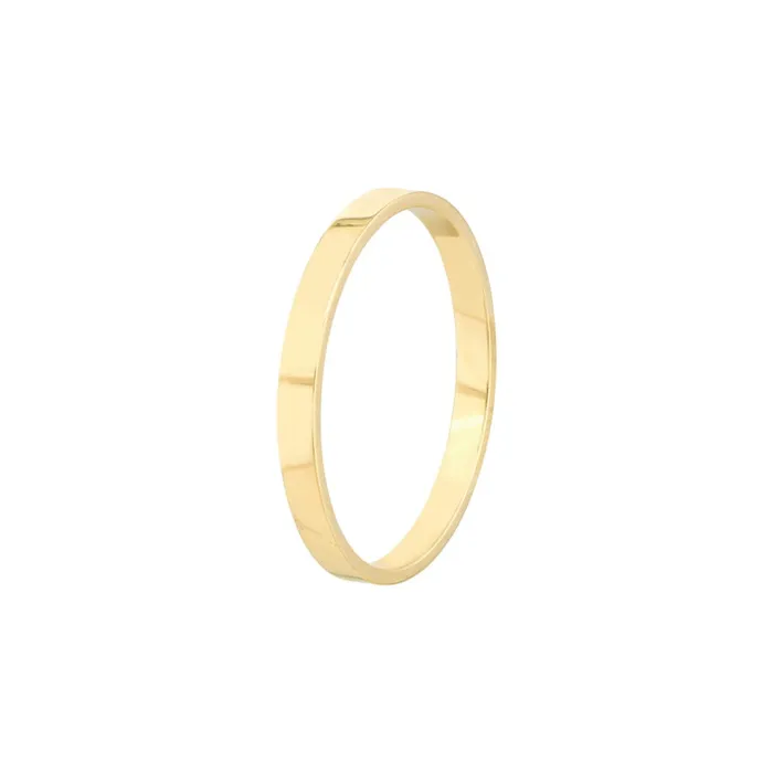 Pure Gold Wedding Band Alexis Jae Rings