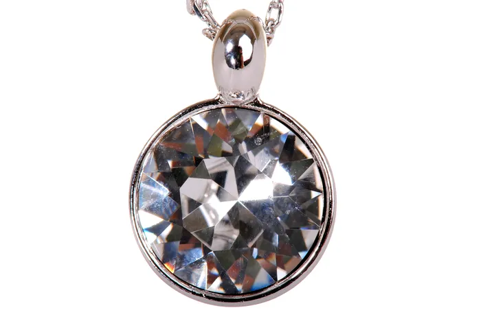 Red Necklaces N7167 Brilliant Round Clear Swarovski Crystal Elements Rhodium Plated Pendant Necklace Red Necklaces N7167 Brilliant Round Clear Swarovski Crystal Elements Rhodium Plated Pendant Necklace