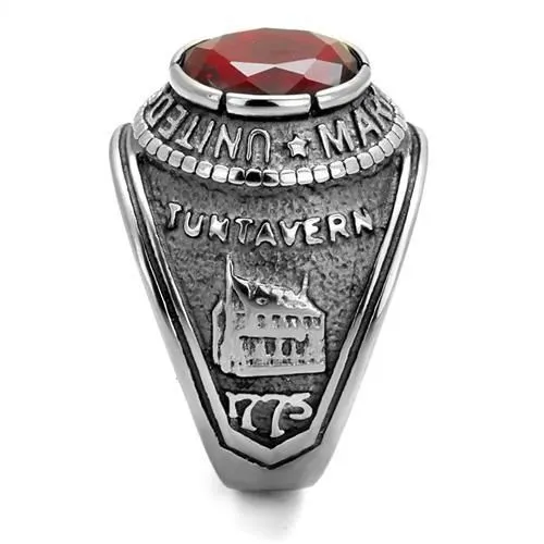 Rings CJ7869OS Wholesale Stainless Steel United States Marines Siam Ring Green
