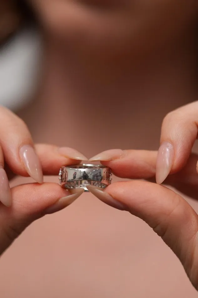 Rings Emerald Cut Solitaire Diamond Thick Marquise Band Ring Attrangi Rings Emerald Cut Solitaire Diamond Thick Marquise Band Ring Attrangi