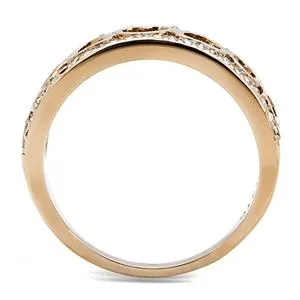 Rings Green CJE3194 Wholesale Womens Stainless Steel IP Rose Gold Clear Top Grade Crystal Multi Heart Ring Rings Green CJE3194 Wholesale Womens Stainless Steel IP Rose Gold Clear Top Grade Crystal Multi Heart Ring