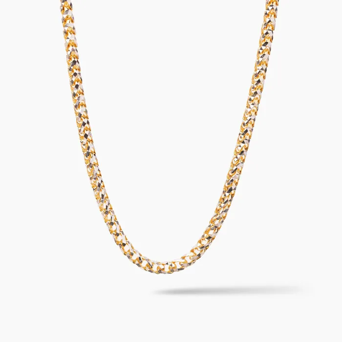 Rings Proclamation Jewelry 4mm Prism Cut Franco Chain 14k TwoTone Gold
