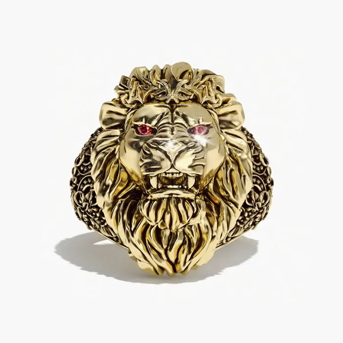 Rings Reign Gold Lion Ring Proclamation Jewelry