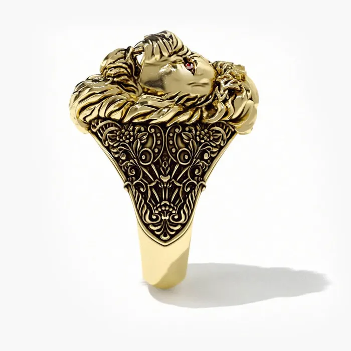 Rings Reign Gold Lion Ring Proclamation Jewelry