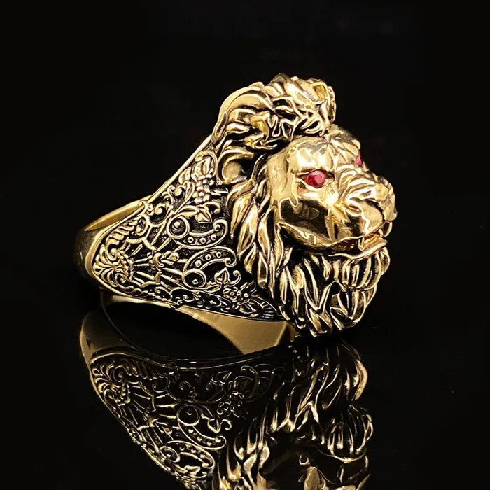 Rings Reign Gold Lion Ring Proclamation Jewelry
