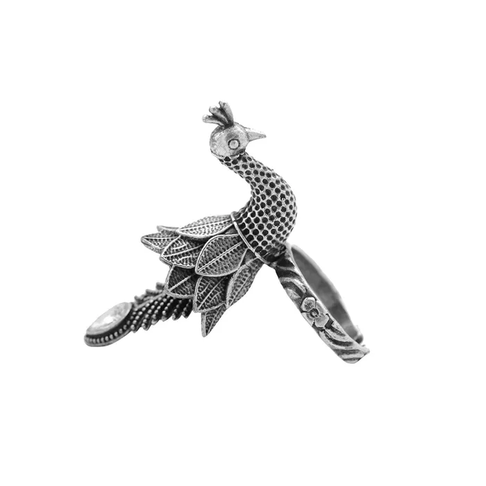 Rings Teejh Pudukkottai Oxidised Silver Jewellery Gift Set Teejh
