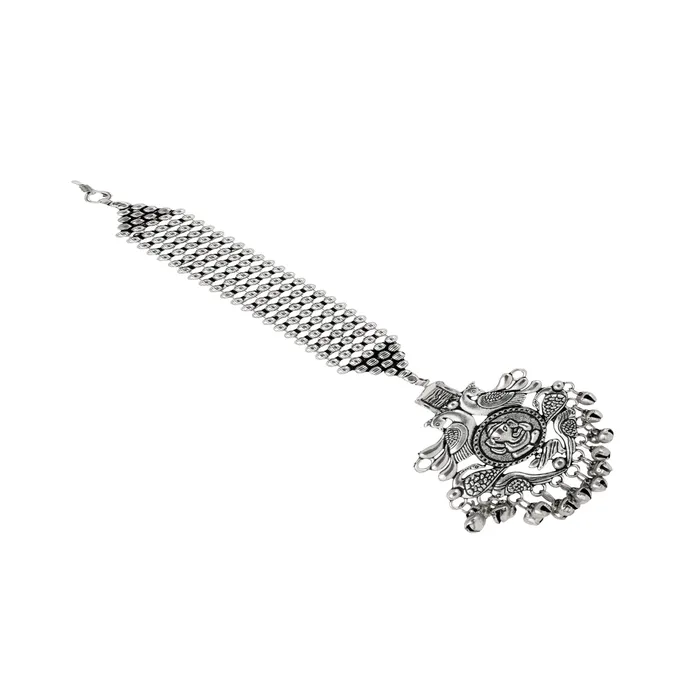 Rings Teejh Teejh Garima silver oxidised Maang Tika Rings Teejh Teejh Garima silver oxidised Maang Tika