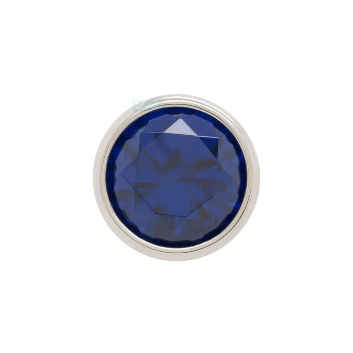 Rings threadless 4mm BezelSet BrilliantCut Gem End Anatometal