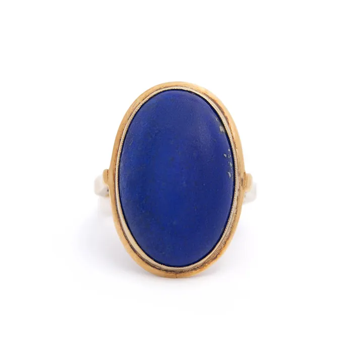 Rings Vintage Lapis Lazuli and 14k Gold Ring