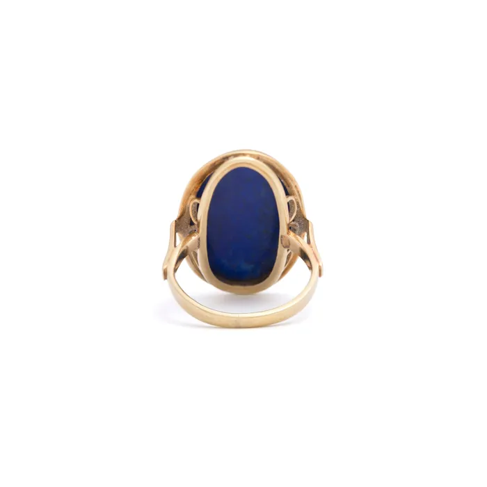 Rings Vintage Lapis Lazuli and 14k Gold Ring