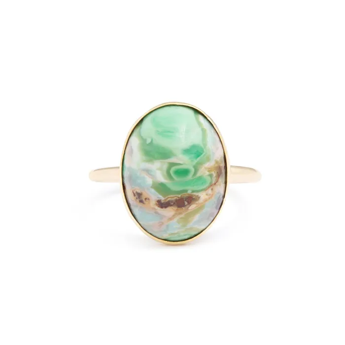 Rings Vintage Variscite and 14k Gold Ring