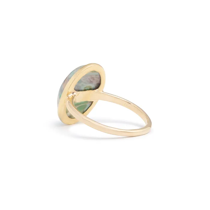 Rings Vintage Variscite and 14k Gold Ring