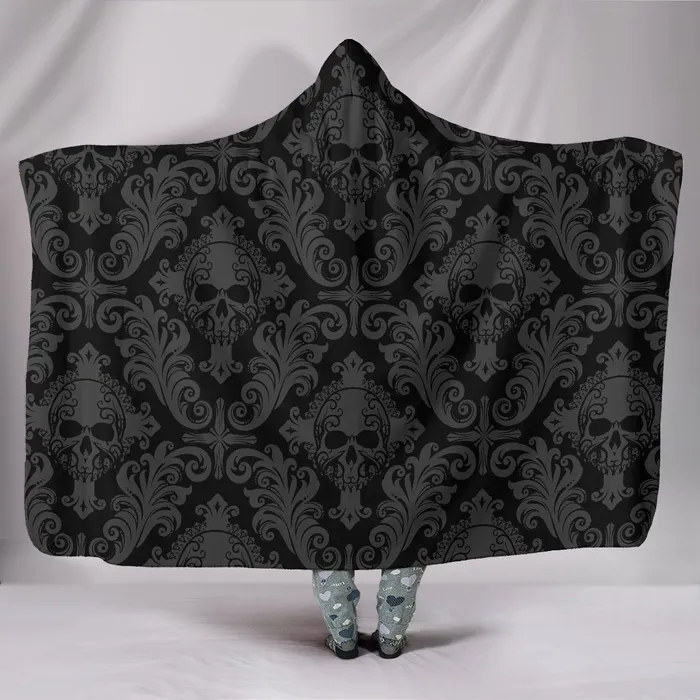 Rings Zapps Clothing Gothic Skull Hooded Blanket