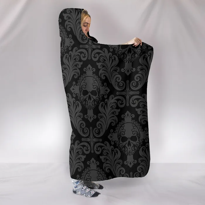 Rings Zapps Clothing Gothic Skull Hooded Blanket