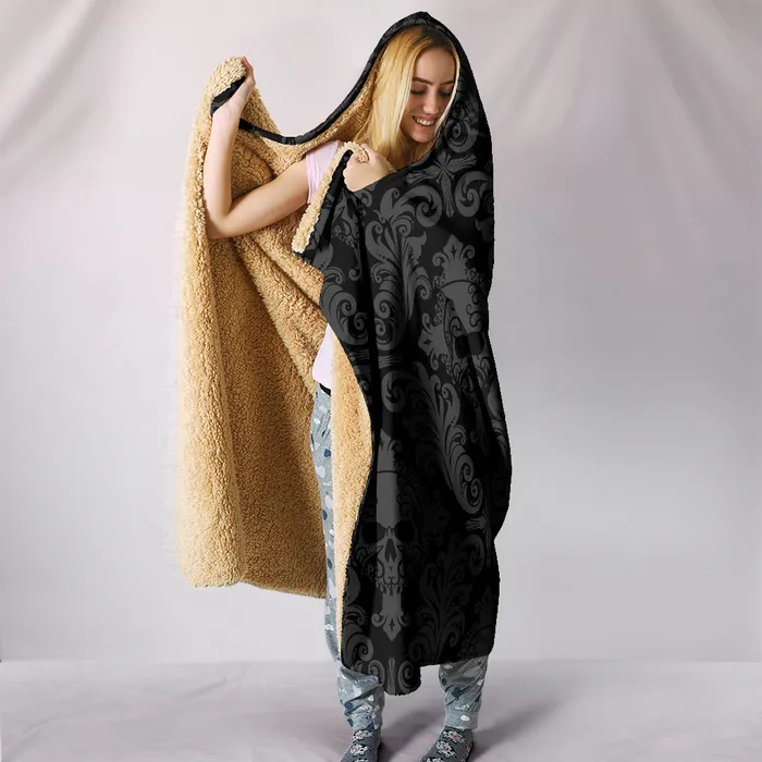 Rings Zapps Clothing Gothic Skull Hooded Blanket
