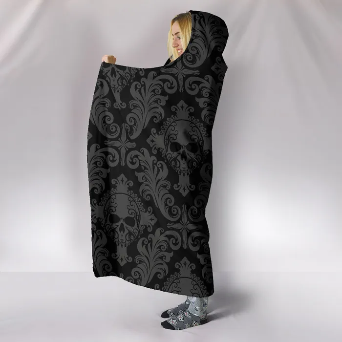 Rings Zapps Clothing Gothic Skull Hooded Blanket