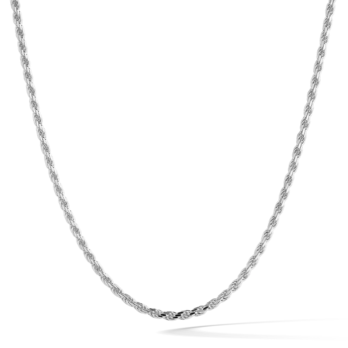 Rope Chain Sterling Silver 23mm Oxford Rings