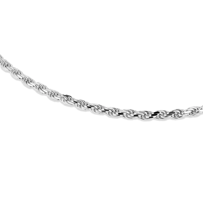 Rope Chain Sterling Silver 23mm Oxford Rings