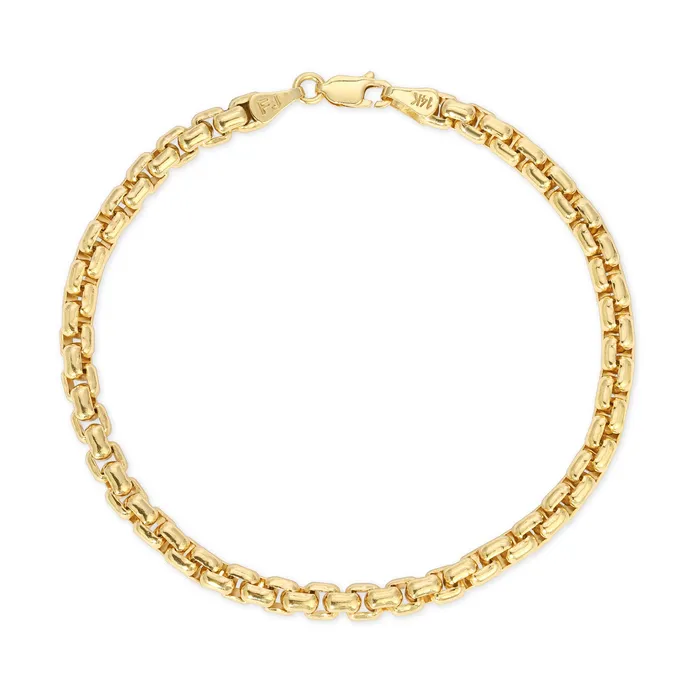 Saints Gold Bracelets 50MM Rounded Box Bracelet
