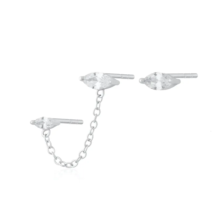 Scream Pretty Earrings Crystal Droplet Stud Earring Set