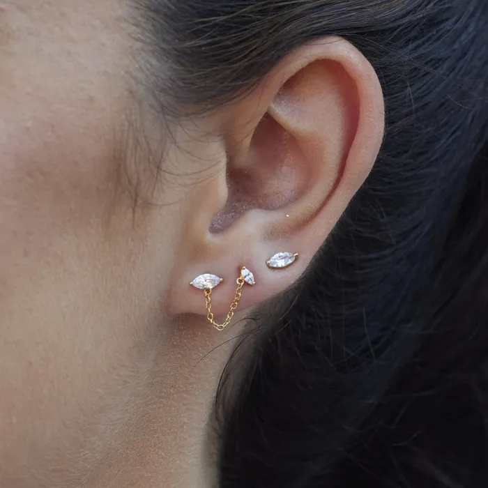 Scream Pretty Earrings Crystal Droplet Stud Earring Set