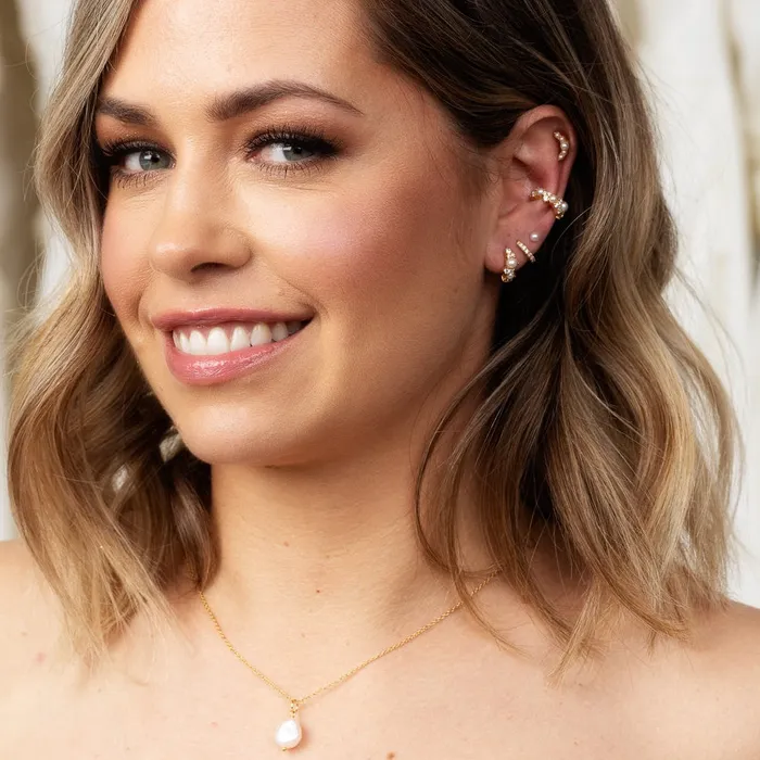 Scream Pretty Earrings Hannah Martin Pearl Ear Cuff