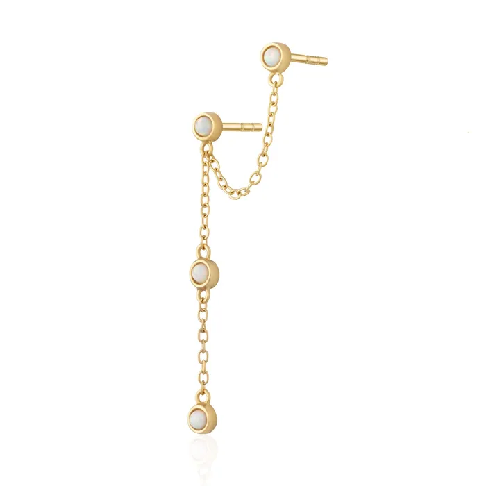 Scream Pretty Earrings Opal Chandelier Stud Single Earring