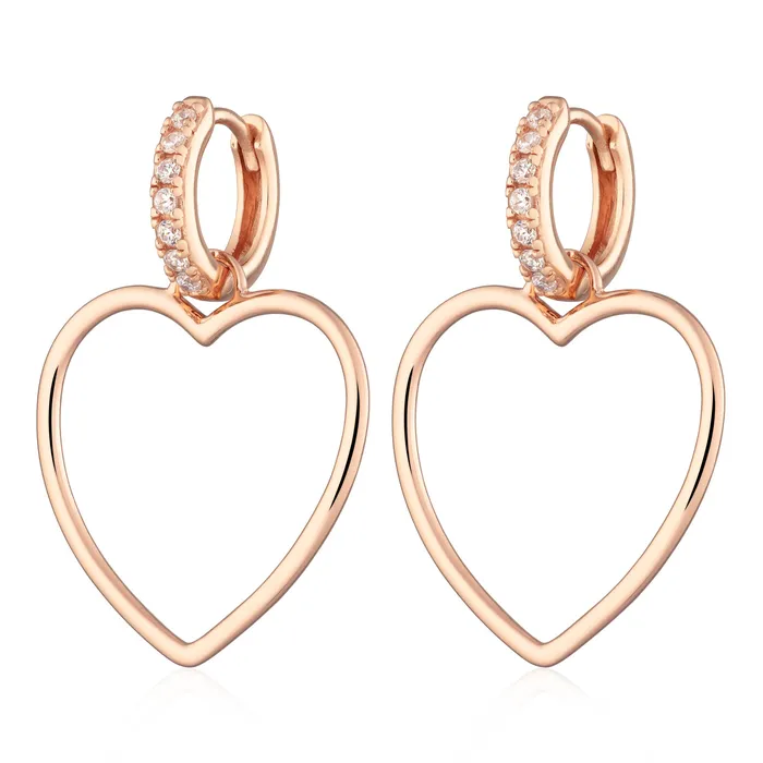 Sparkling Heart Hoop Earrings Scream Pretty Earrings
