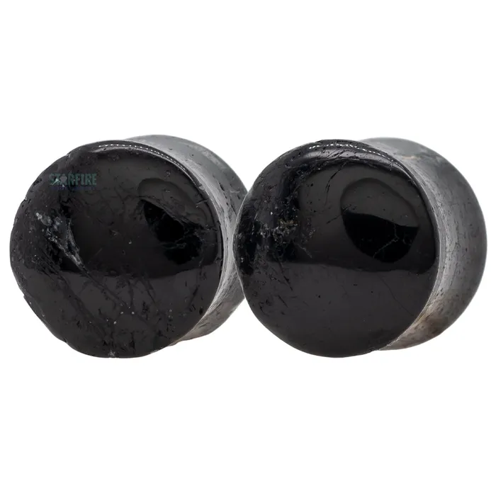 Stone Plugs Black Tourmaline Oracle Body Jewelry Rings