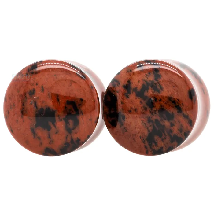 Stone Plugs Mahogany Obsidian Oracle Body Jewelry Rings