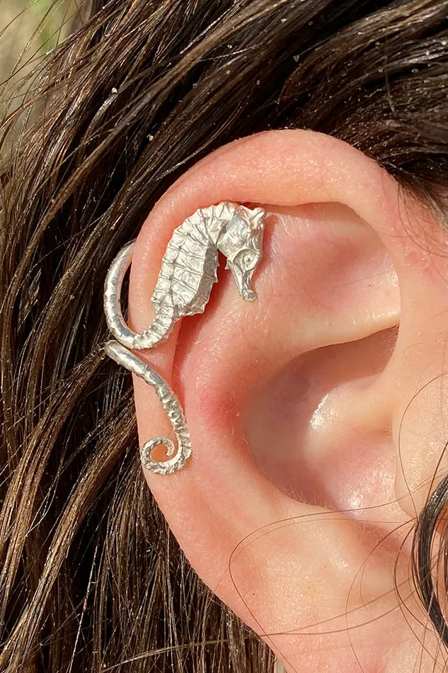 Stonehart Jewelry Earrings Seahorse Ear Cuff