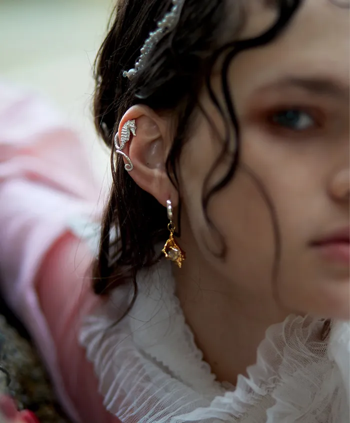 Stonehart Jewelry Earrings Seahorse Ear Cuff