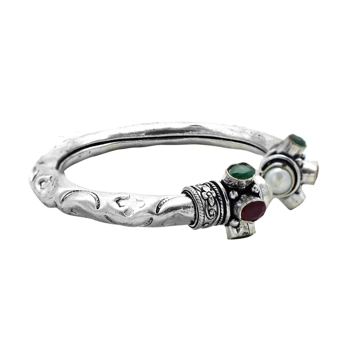 Teejh Namasya Multi Colored Silver Oxidized Jewelry Gift Set Teejh Earrings