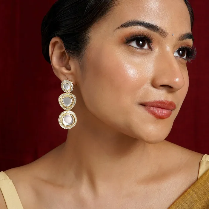 Teejh Nazakat Light Gold Earring Teejh Earrings