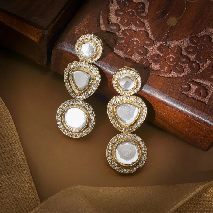 Teejh Nazakat Light Gold Earring Teejh Earrings