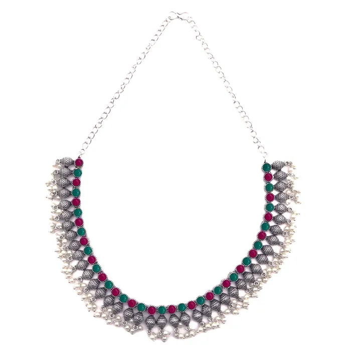 Teejh Teejh Oni Multi colored choker Necklace Set Necklaces Teejh Teejh Oni Multi colored choker Necklace Set Necklaces
