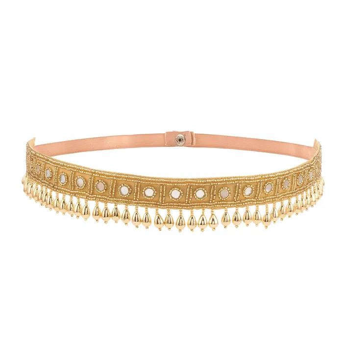 Teejh Teejh Zivah Bead Mirror Gold Belt PreStyled Sets