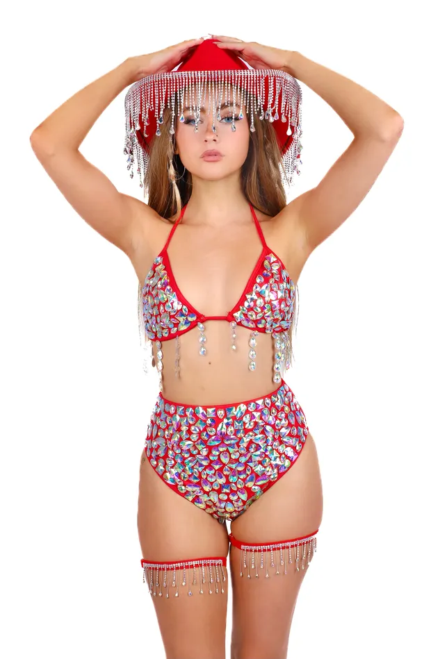 THE LUMI SHOP Earrings FULL OUTFIT Ruby Cowgirl 4 pcs