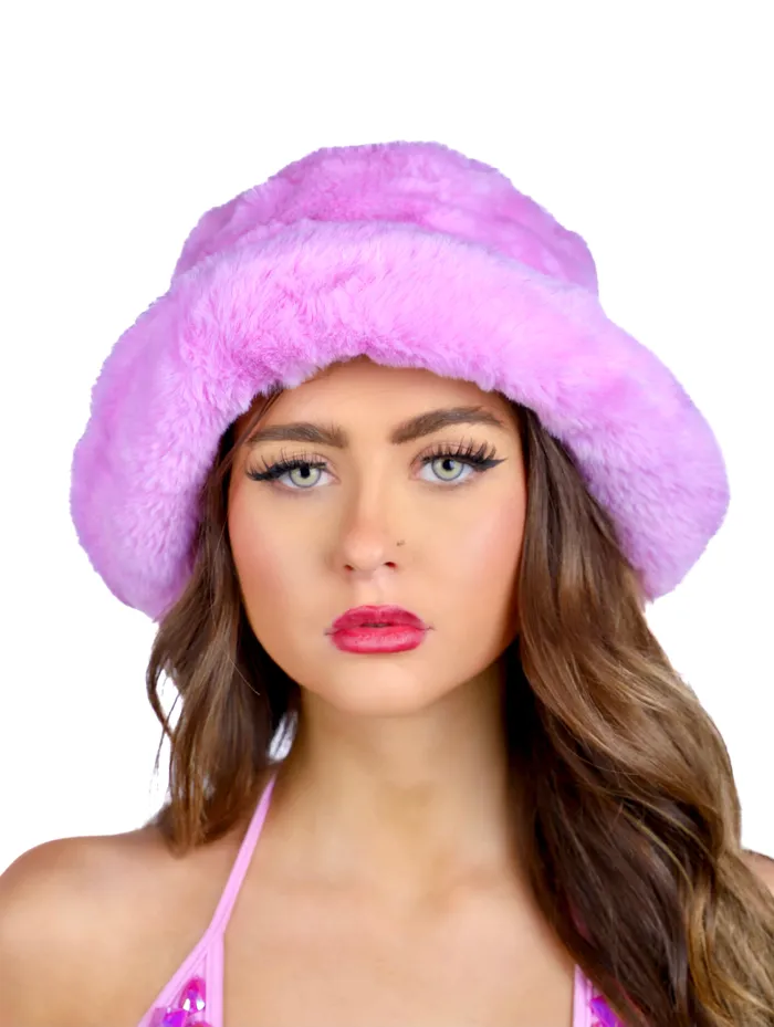THE LUMI SHOP Earrings Lilac Fuzzy Hat