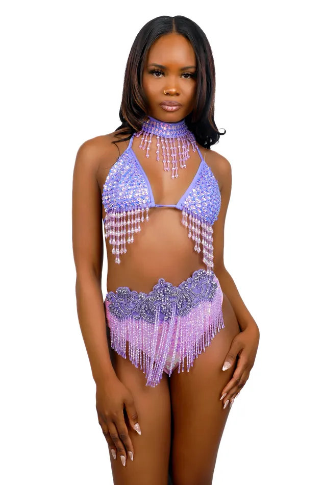 THE LUMI SHOP Earrings Lilac Sequin Carnival Belt