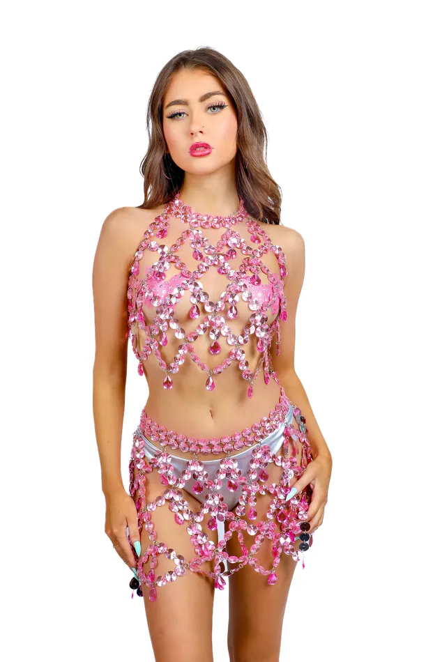 THE LUMI SHOP Earrings Pink Goddess Rain Jewelry Skirt