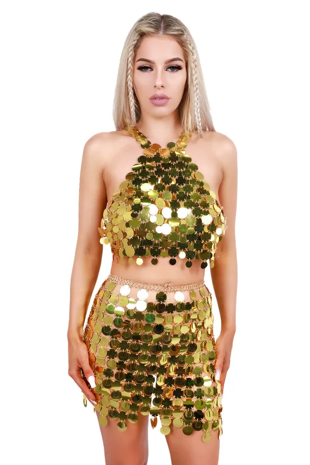 THE LUMI SHOP PreStyled Sets Gold Disco Mirror Set