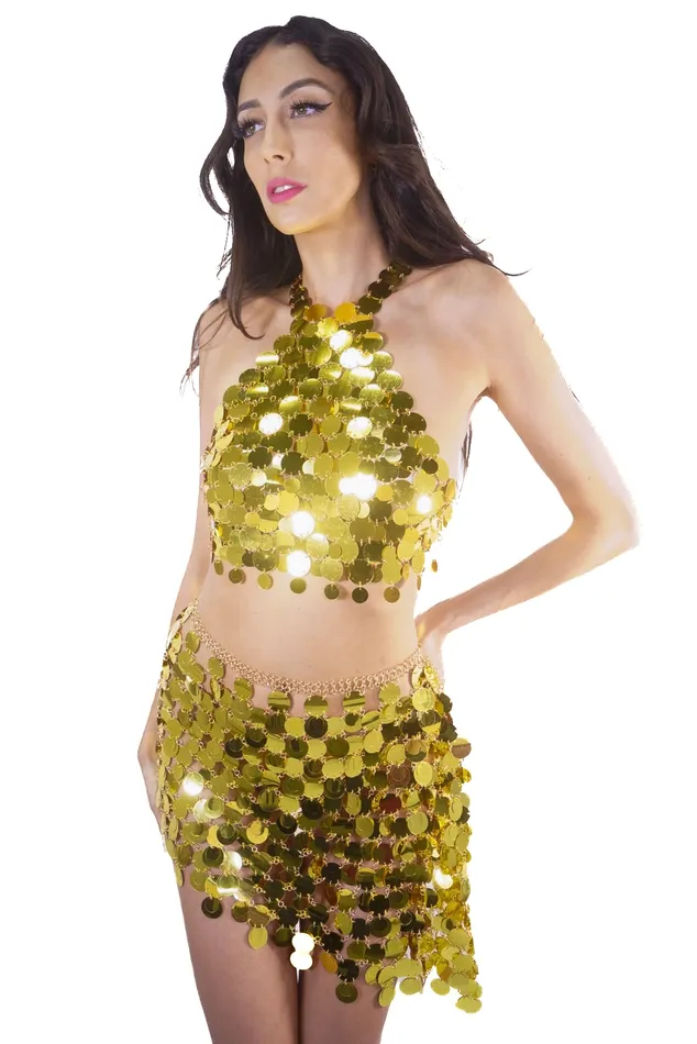 THE LUMI SHOP PreStyled Sets Gold Disco Mirror Set