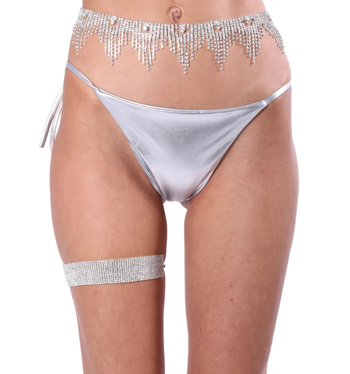 THE LUMI SHOP Rings Silver Crystal Rhinestone Belt