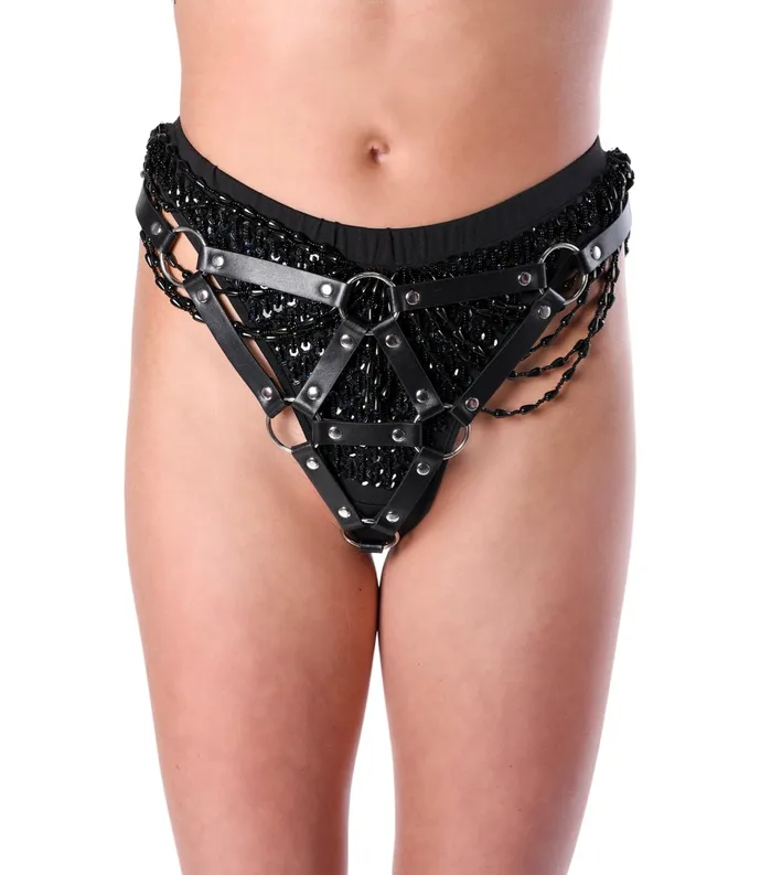 THE LUMI SHOP Rings Toxic Black Harness Bottoms