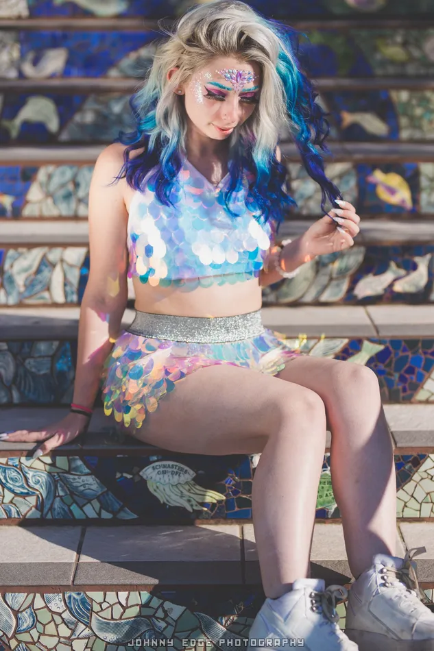 THE LUMi SHOP Unicorn Tears Sequin Halter Top Earrings THE LUMi SHOP Unicorn Tears Sequin Halter Top Earrings