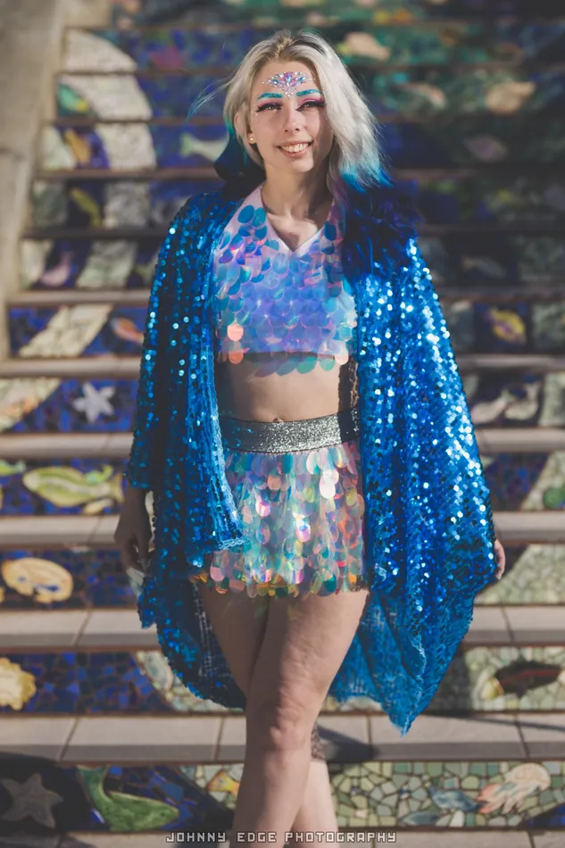 THE LUMi SHOP Unicorn Tears Sequin Halter Top Earrings THE LUMi SHOP Unicorn Tears Sequin Halter Top Earrings