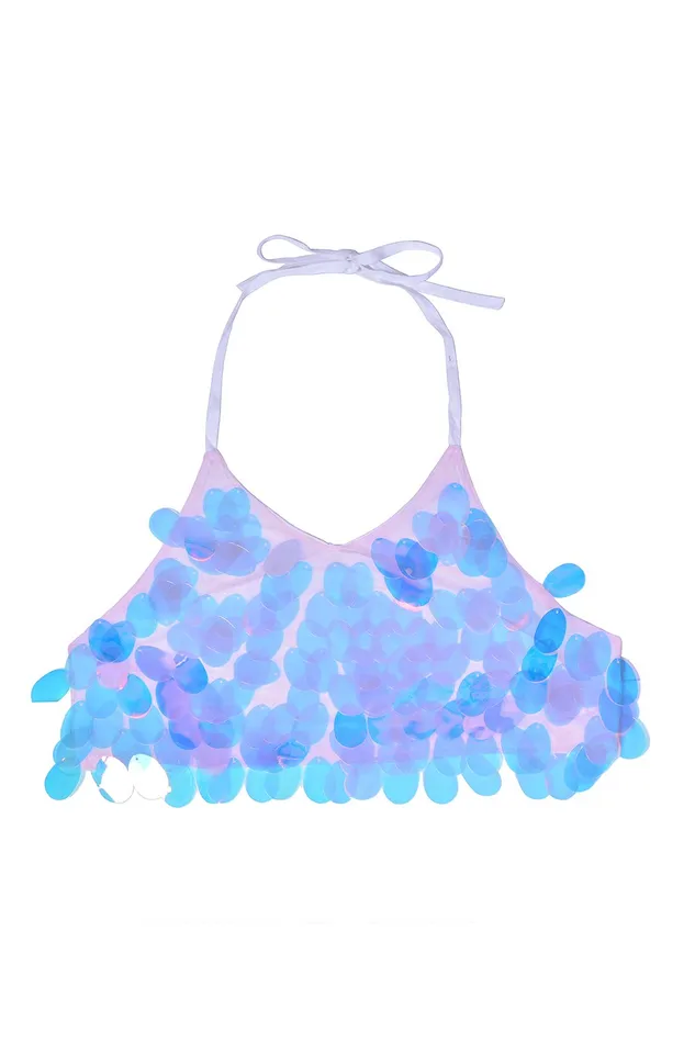 THE LUMi SHOP Unicorn Tears Sequin Halter Top Earrings THE LUMi SHOP Unicorn Tears Sequin Halter Top Earrings