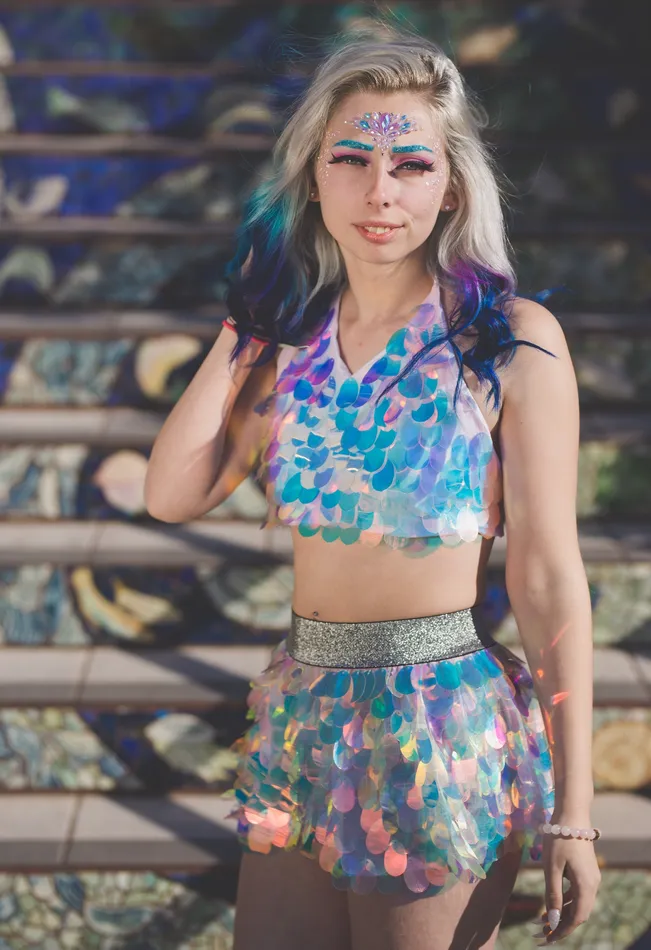 THE LUMi SHOP Unicorn Tears Sequin Halter Top Earrings THE LUMi SHOP Unicorn Tears Sequin Halter Top Earrings